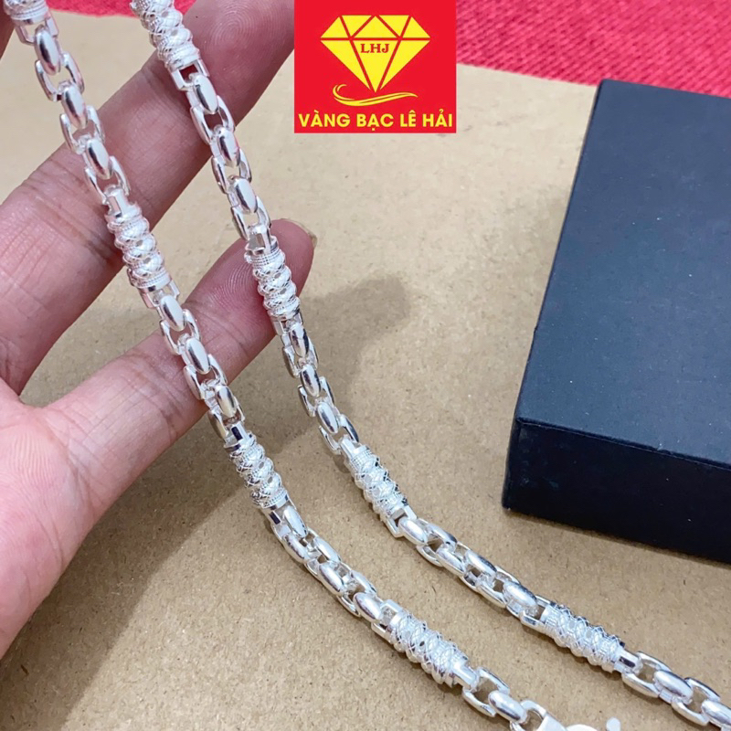dây chuyền bạc nam chất liệu bạc ta vàng bạc lê hải