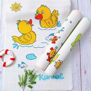   CHÍNH HÃNG Tấm lót cao su non Kareal   thảm nước   chiếu mát   chống thấm tốt cho bé size 90 x 60 cm made inMalysia 