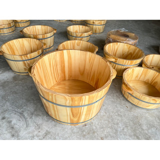 Chậu gỗ ngâm ngâm mông kt 50x27cm ngâm ngập qua rốn