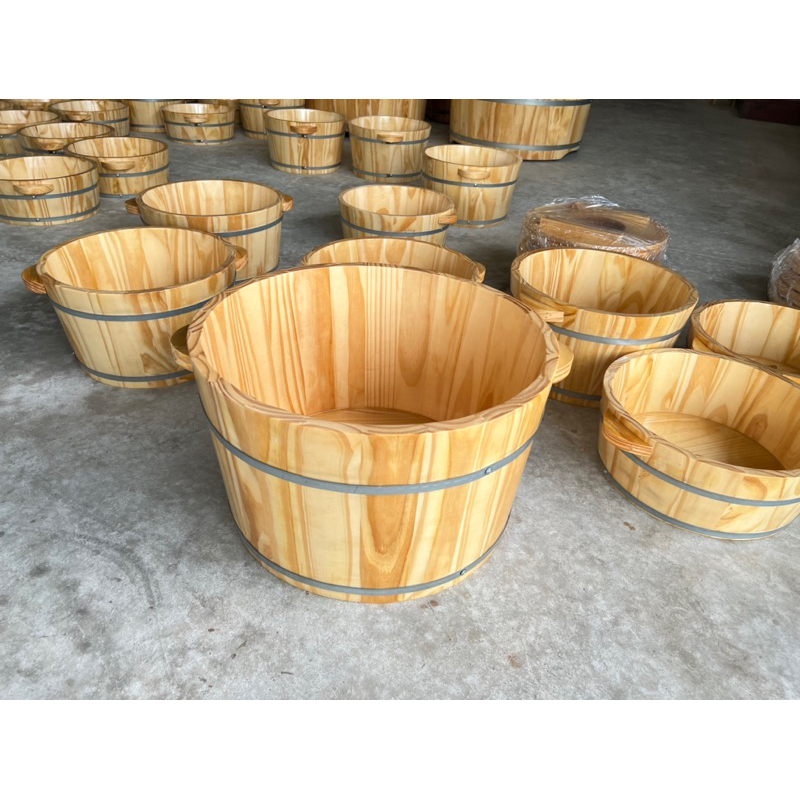 Chậu gỗ ngâm ngâm mông kt 50x27cm ngâm ngập qua rốn