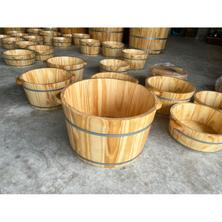 Chậu gỗ ngâm ngâm mông kt 50x27cm ngâm ngập qua rốn