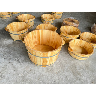 Chậu gỗ ngâm ngâm mông kt 50x27cm ngâm ngập qua rốn