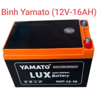  Ắc Quy Xe Đạp Điện Yamato Lux Battery Pro  12V-16AH  Chính Hãng Phiên Bản Mới Chịu Nhiệt Rất Cao 