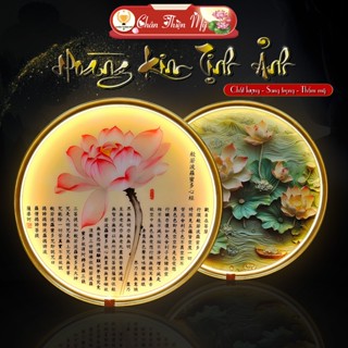 Hào Quang Hoàng Kim Tịnh Ảnh Cao Cấp CHÂN THIỆN MỸ, Decor Nội Thất, Trang Trí Bàn Thờ CSHK-01