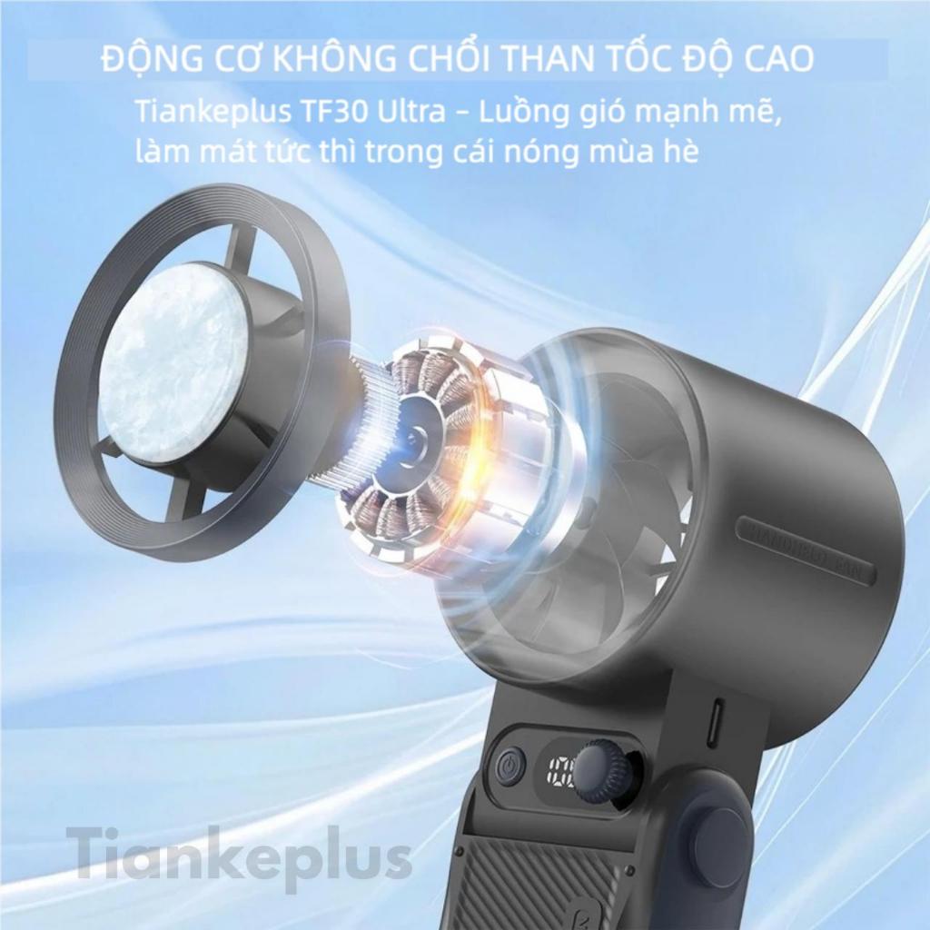 Tiankeplus TF30 Ultra Cầm Tay Siêu Bền Pin, Chức Năng Lạnh, Gió Mạnh, Gấp Gọn Tiện Lợi, Bảo Hành 6 Tháng Quạt Điều Hòa | BigBuy360 - bigbuy360.vn