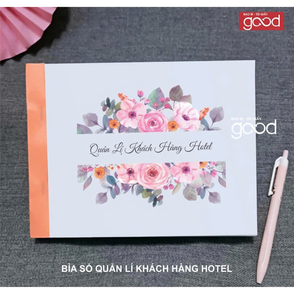 Sổ ghi chép quản lý nhà trọ hóa đơn thu tiên phòng A5 1 liên in nhanh giá tốt giấy dày đẹp xưởng in 