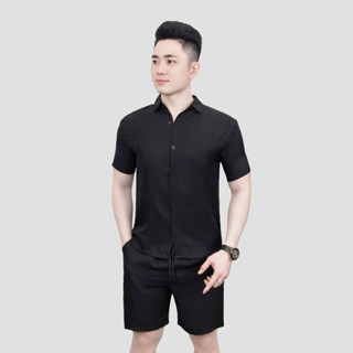 Bộ quần áo nam vải đũi mới năm nay siêu đẹp