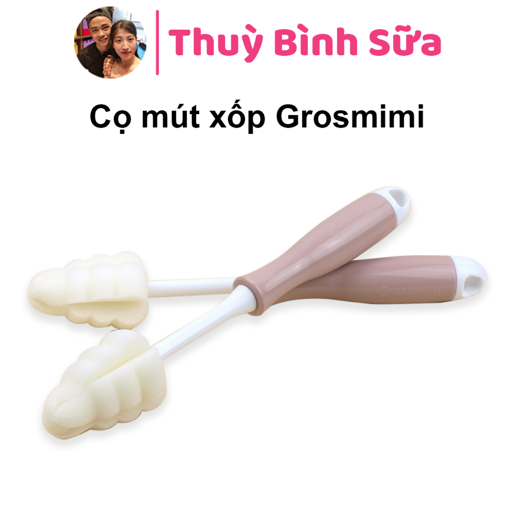 Cọ bình sữa, núm ti bọt biển Tovi, Grosmimi