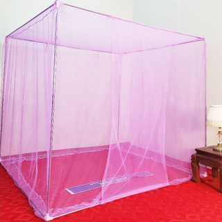 Màn Khung Vuông Không Cần Khoan Tường - Khung Inox Sang Trọng Có 2 Cửa- Mùng Chống Muỗi