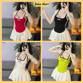 Áo balo viền vạt bầu thêu chữ thun bozip năng động, trẻ trung Juka.Store