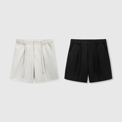 Quần short ROWAY, vải kaki mềm vại, co giãn nhẹ, form regular | short kaki cạp chun