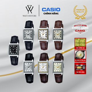 Đồng Hồ Casio Nữ Series LTP-V007 Sang Trọng Thanh Lịch Mặt Kính Khoáng 22mm Dây Da Kháng Nước Chính Hãng