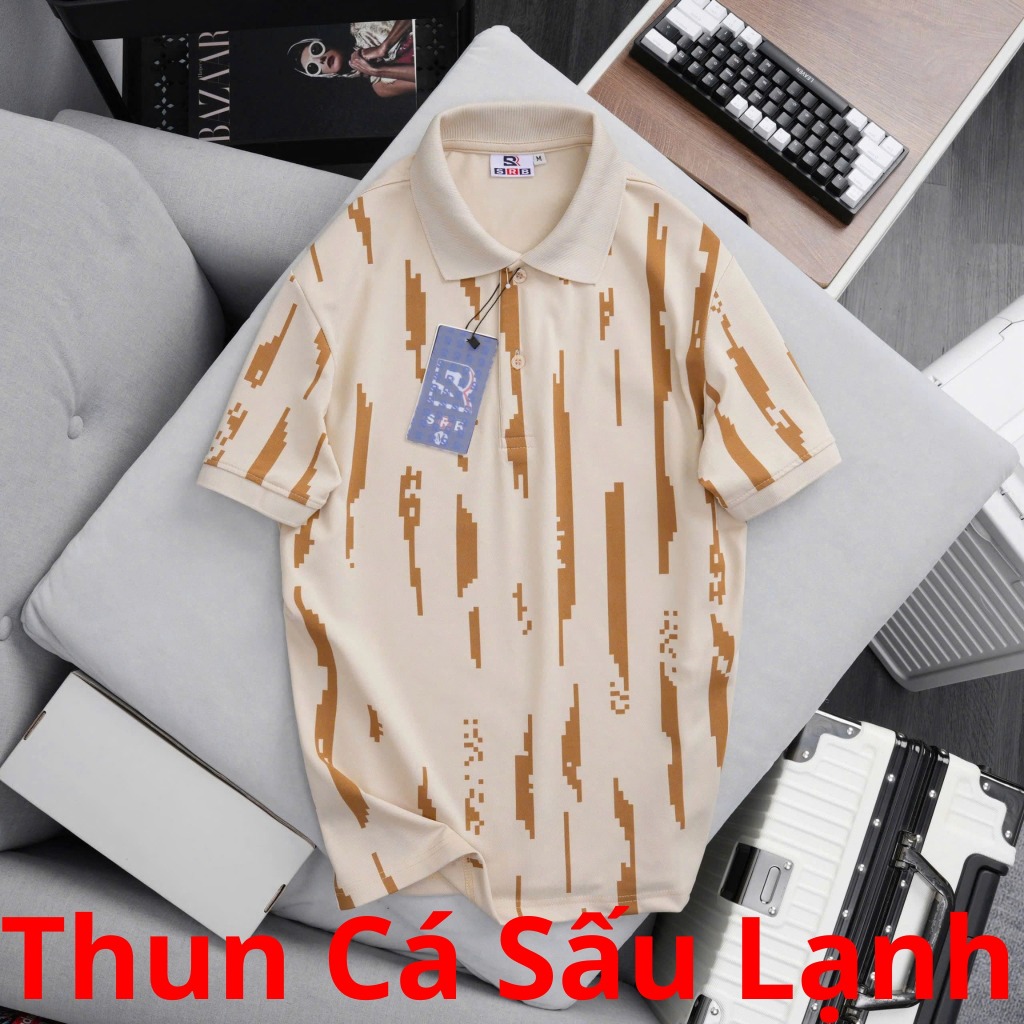 Áo Polo Nam Body NTstore Vải Cá Sấu Lạnh Co Giãn Thoải Mái, Thoáng Mát, Họa Tiết In Cao Cấp Thời Tra