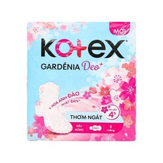 Lốc 6 gói băng vệ sinh Kotex Gardenia siêu mỏng có cánh (8 miếng 23cm)