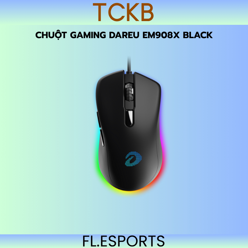 Chuột Gaming DAREU EM908X – OPTICAL sw (RGB, BRAVO sensor)