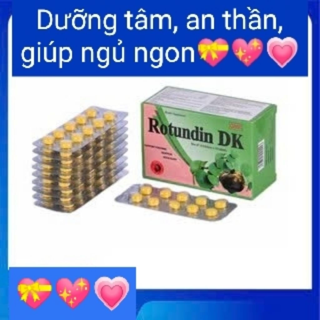 Viên ngủ ngon ROTUNDIN DK DAKTIN Hộp/50 viên hỗ trợ dưỡng tâm, an thần, ...