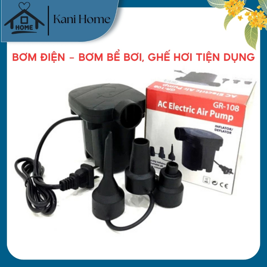 KaniHouse Bơm điện chuyên dụng, bơm hơi cho bể phao bơi - Phao Bể Bơi - Bơm điện giá tốt- Bơm ghế hơ