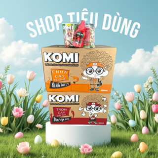 Mì KokoMi Komi Chua Cay Té Ghế Thùng 24 Ly k/m 4 Chai Tương Ớt Chinsu