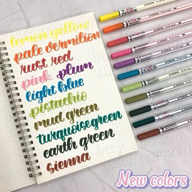 (HỎA TỐC) Bút lông màu STABILO Pen 68 brush PN68BR THEARTSHOP