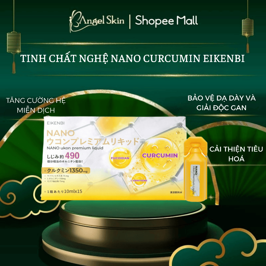 Tinh chất nghệ Nano Ukon Premium Liquid Fucoidan Eikenbi