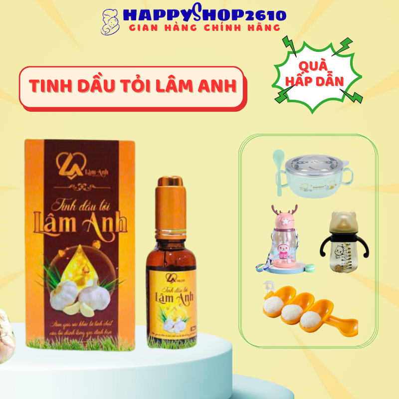 Dầu tỏi Lâm Anh hỗ trợ sổ mũi, sụt sịt an toàn cho bé