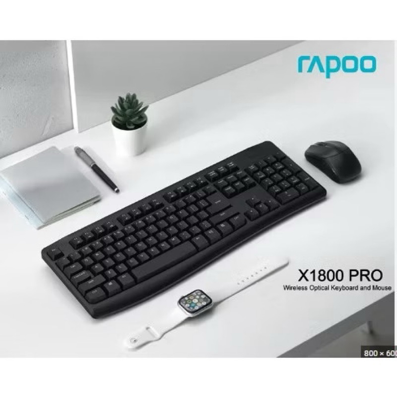 Bộ Bàn Phím Chuột Không Dây Rapoo X1800S/X1800 PRO Hàng Chính Hãng, Bảo Hành 3 tháng