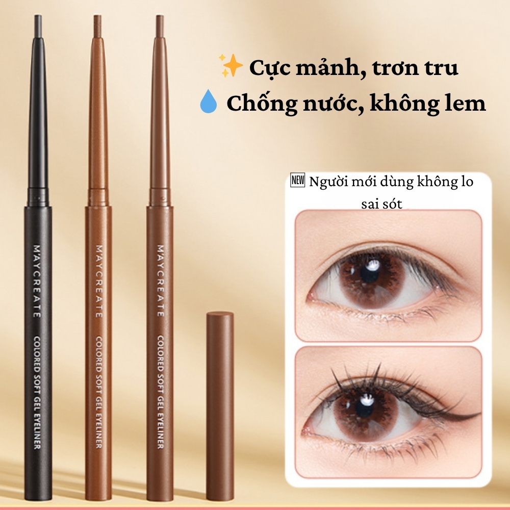 Ảnh 3 của Bút kẻ mắt BEABIAI dạng chì và dạng gel chống nước, không lem
