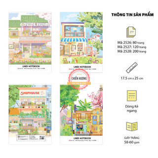 Set 10 Vở Kẻ Ngang 80 trang SHOP HOUSE Mã MC2526