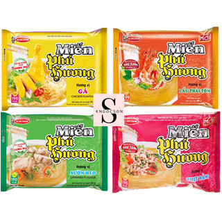 Thùng 24 gói miến Phú Hương hương vị Lẩu Thái tôm, Sườn heo, Thịt bằm, Gà 60gr/gói