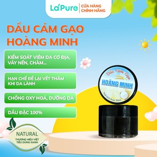 20ml | Dầu Cám Gạo Hoàng Minh | Dầu cám gạo đốt thủ công | dùng cho viêm da cơ địa, chàm, vảy nến