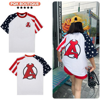 [ Deal Mở Bán ] Áo Thun Tay Lỡ Nam Nữ Form Rộng EVIL Phối Tay Hoạ Tiết Nổi Bật Trendy - Pqk Boutique