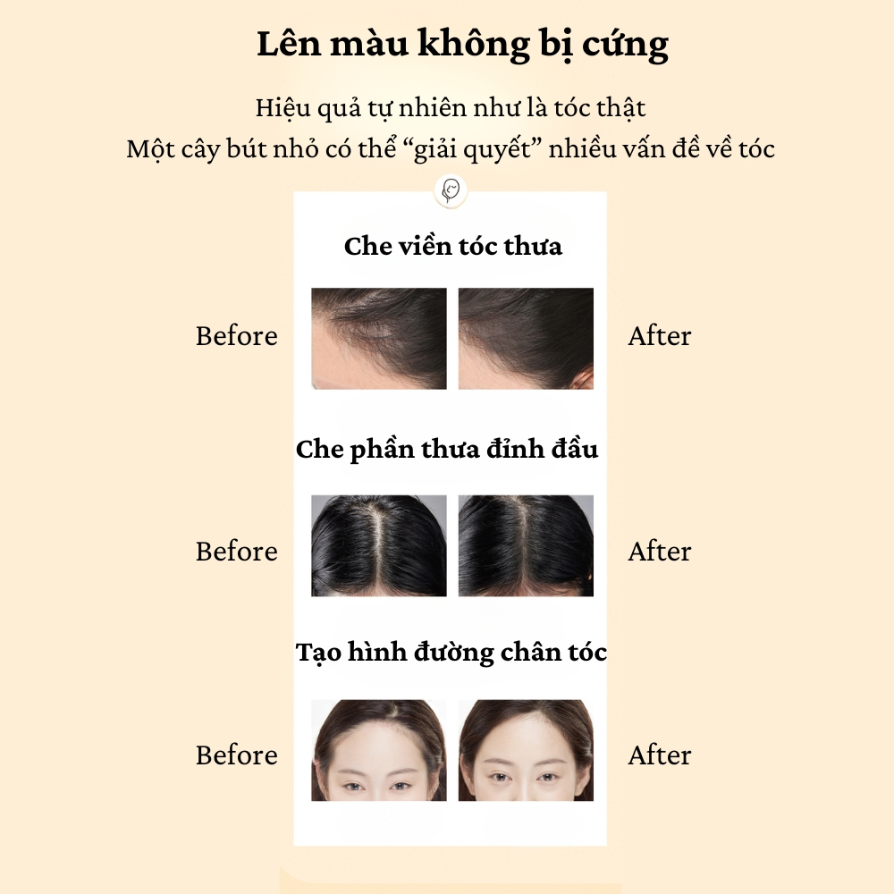 Ảnh 7 của Phấn phủ tóc BEABIAI tạo hiệu ứng làm dày chân tóc, che khuyết điểm
