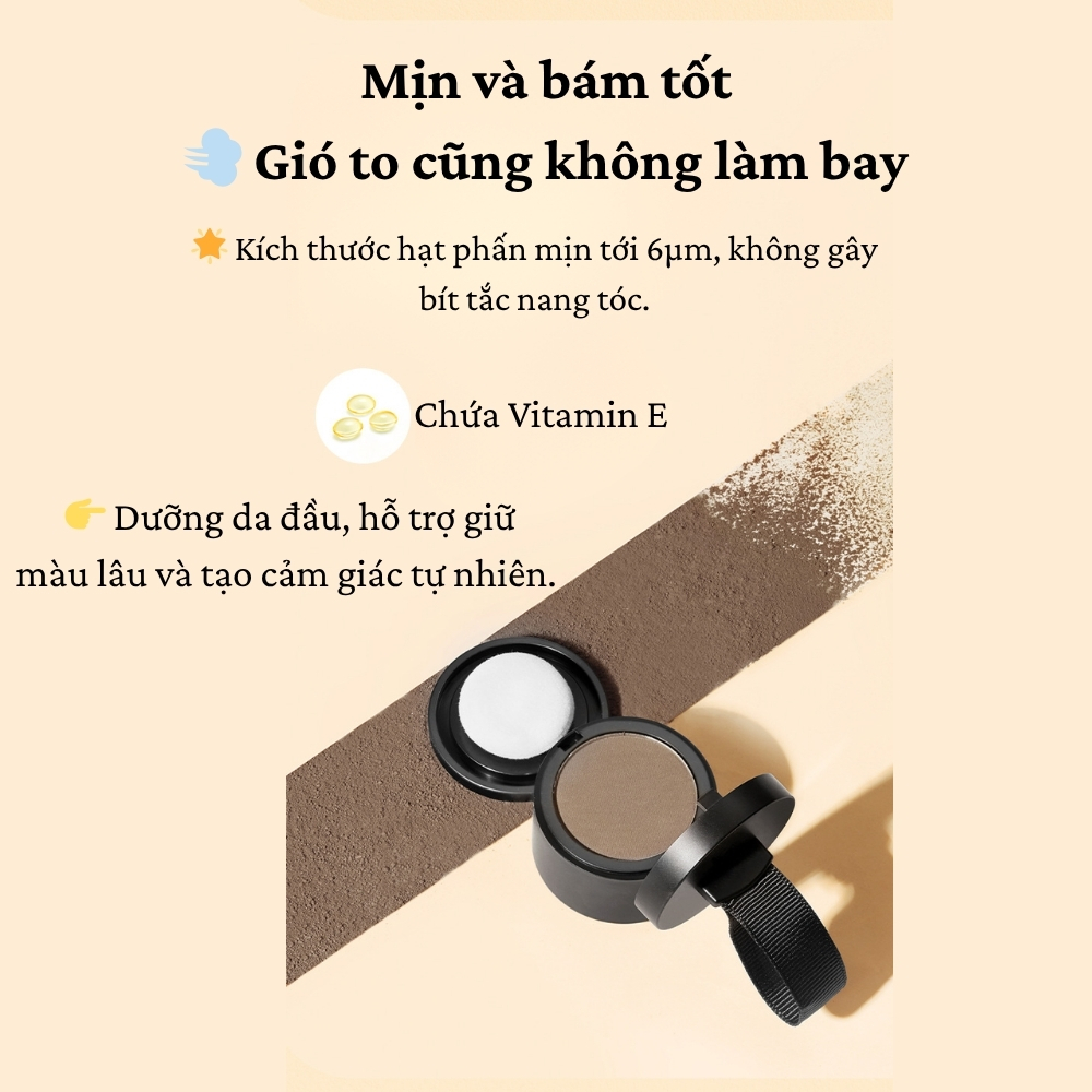 Ảnh 3 của Phấn phủ tóc BEABIAI tạo hiệu ứng làm dày chân tóc, che khuyết điểm