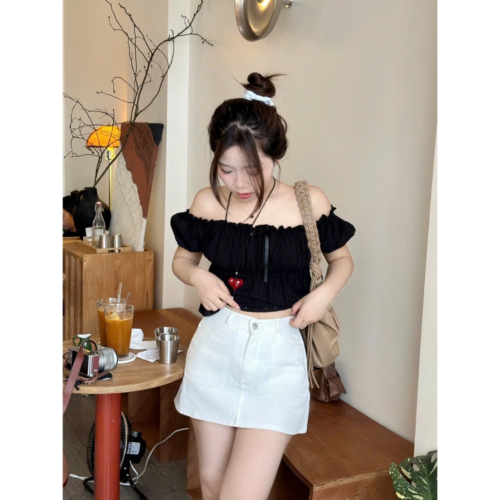 Chân Váy Kaki Dáng A Ngắn Có Lót Trong Cạp Cao Tôn Dáng CVKaki6674_P0K24 | BigBuy360 - bigbuy360.vn