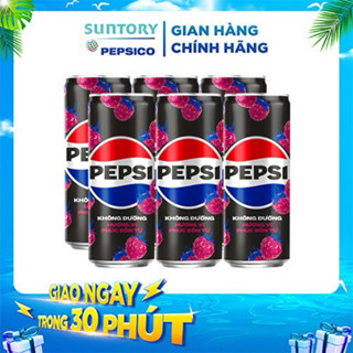 [Tổng Hợp Nước Ngọt “loại mới”] Lốc 6 Lon Nước Giải Khát, Nước Ngọt, Pepsi/Pepsi chanh mới, Redbull, 7up, Mirinda...