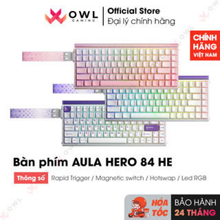 Bàn phím Rapid Trigger AULA HERO 84 HE (Hàng chính hãng)