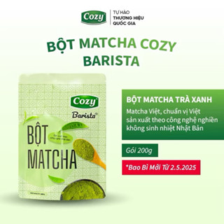 Gói Bột Matcha Cozy Trà Xanh Hữu Cơ Công Nghệ Nghiền Không Sinh Nhiệt Nhật Bản 100g - 200g -500g