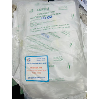 Dây nối bơm tiêm điện ANPHU có khoá 140cm (10 sợi)