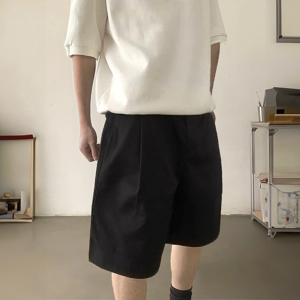 Quần Short Kaki Jeans Xếp Li Form Ngang Gối NOCTURNAL Kaki Jeans Shorts Unisex Nam Nữ Local Brand | BigBuy360 - bigbuy360.vn