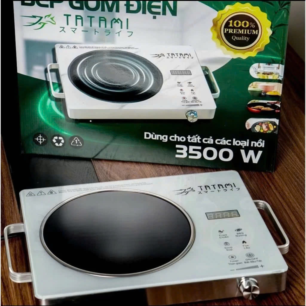 Bếp hồng ngoại cao cấp TATAMI,Bếp hồng ngoại đa năng công suất cao 3500W không kén nồi không bức xạ tiết kiện điện