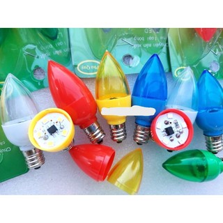 combo 10 bóng ớt led đui e12(đỏ , vàng , xanh lá , xanh dương, trắng)