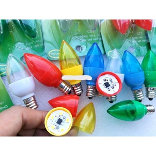 combo 10 bóng ớt led đui e12(đỏ , vàng , xanh lá , xanh dương, trắng)