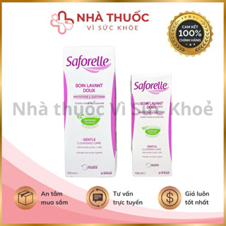 ✅[Nhập khẩu chính hãng] Dung dịch vệ sinh Saforelle chai 100ml, 250ml giúp làm sạch dịu nhẹ an toàn cho da