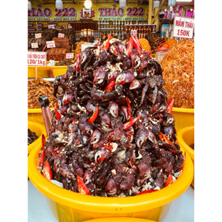 1Hủ 700gam  ba khía nguyên con lớn trộn sẵn gia vị đường tỏi ớt ăn liền của cơ sở Mắm Thảo 222