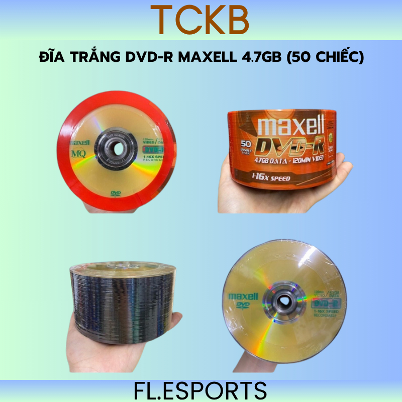 Cọc 50 Đĩa DVD-R Maxell 4.7GB