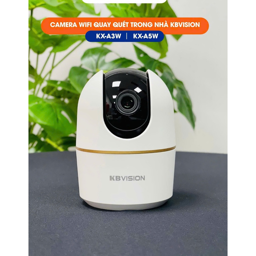 Camera Wifi KBVISION A3W 3MP/A5W 5MP Chính Hãng – AI Thông Minh, Đàm Thoại 2 Chiều, Xoay 360 Độ