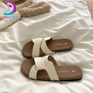 Dép nữ quai chéo xoắn kiểu mới chất da mềm mại êm ái đi chơi đi biển siêu HOT DOZIMAX