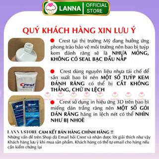 【CHÍNH HÃNG+1 GÓI LẺ】Miếng dán trắng răng Crest 3D White - Mỹ ( Flexfit/Effects/Glamorous / 1 hour )