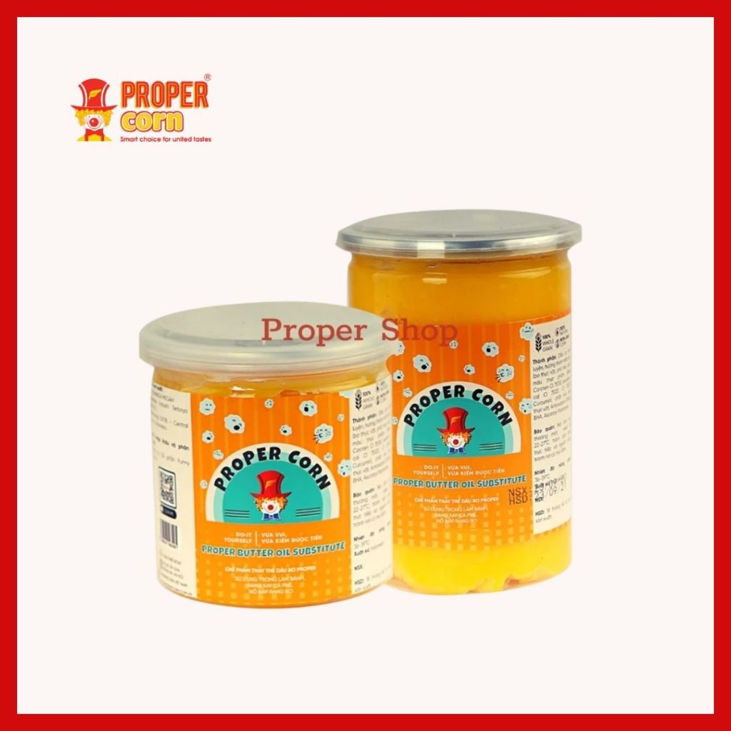 Dầu & Bơ nổ Popcorn chuyên dụng Proper