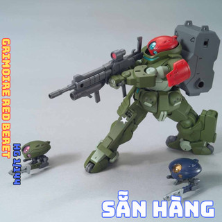 [SẴN HÀNG] Mô hình lắp ráp Kyushu 1/144 HGBD 003 Grimoire Red Beret Serie HG Build Divers (TẶNG BASE VÀ DECAN NƯỚC)